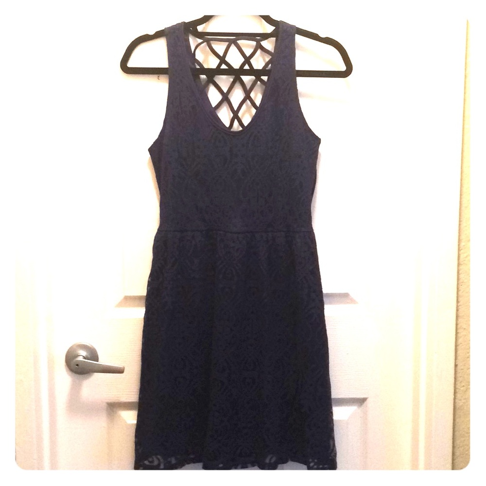Navy Lace Dress